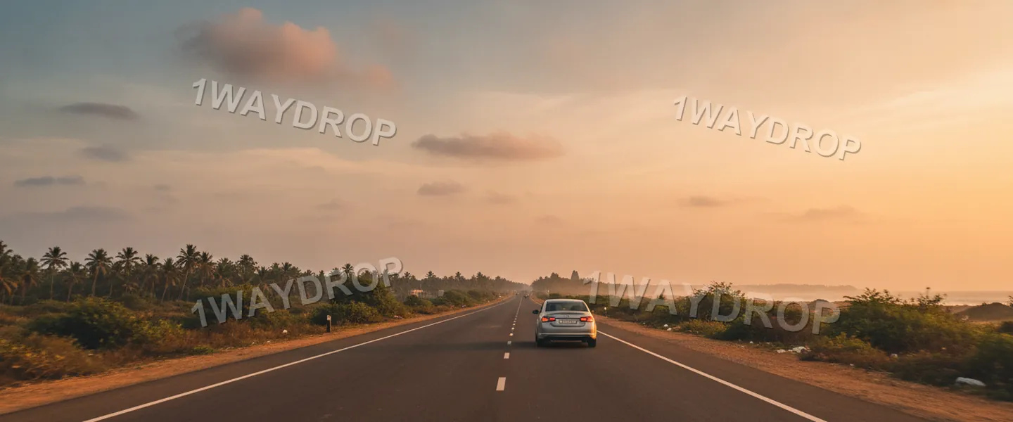 The road from Chennai to Mahabalipuram