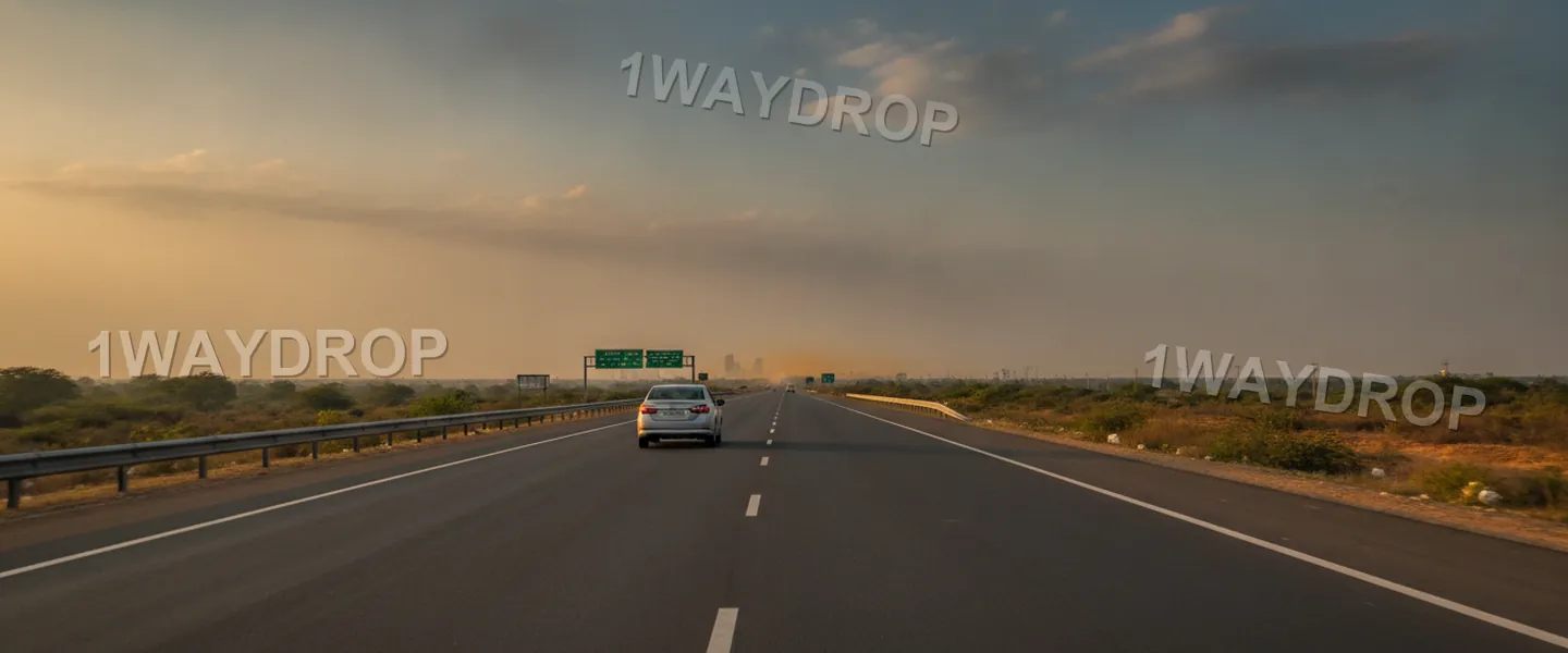 The road from Coimbatore to Chennai