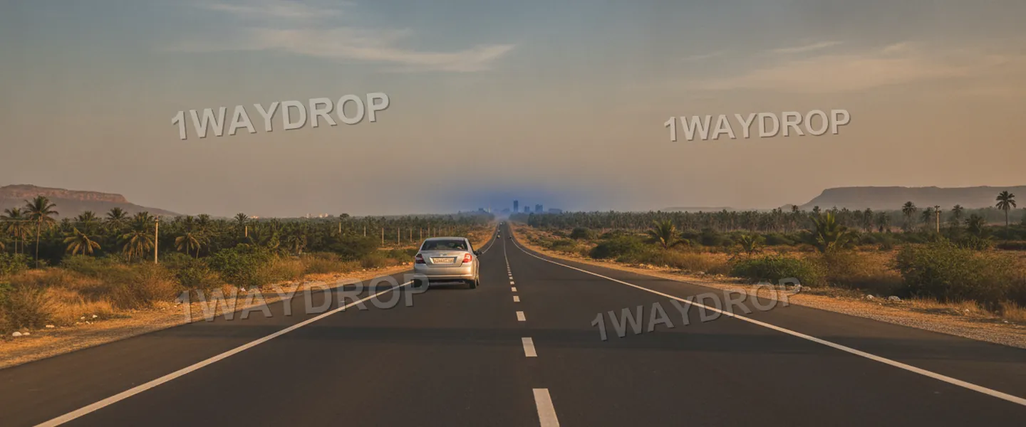 The road from Pondicherry to Bangalore